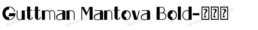 Guttman Mantova Bold字体转换
